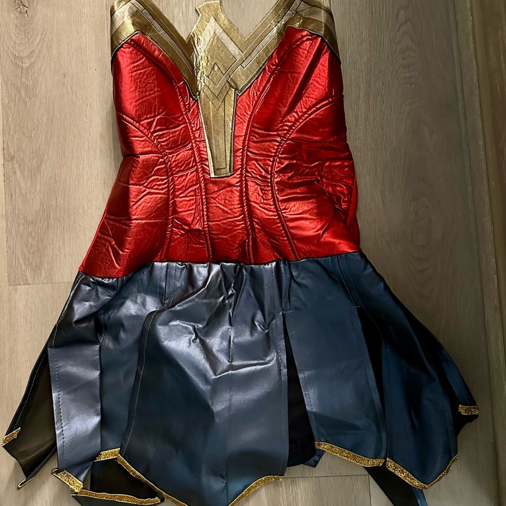 NWT DC FIGHT FOR JUSTICE LEAGE WONDER WOMEN COSTUME. Women’s Size Small/Petite.